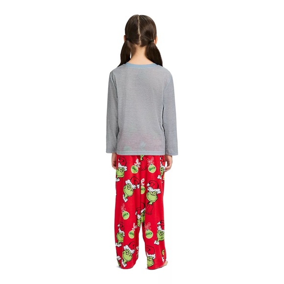 NWT Grinch Family Sleep Kids 2-Piece Pajama Set - Picture 3 of 13